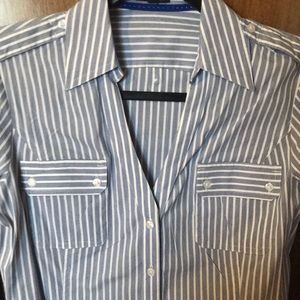 Striped button down shirt